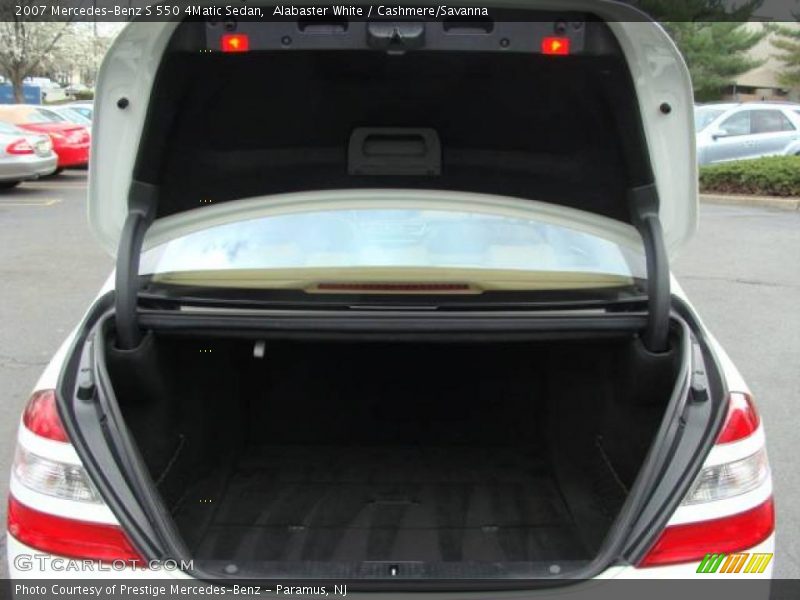 Alabaster White / Cashmere/Savanna 2007 Mercedes-Benz S 550 4Matic Sedan