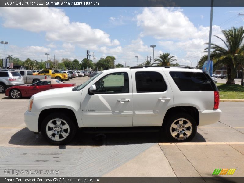 Summit White / Light Titanium 2007 GMC Yukon SLE