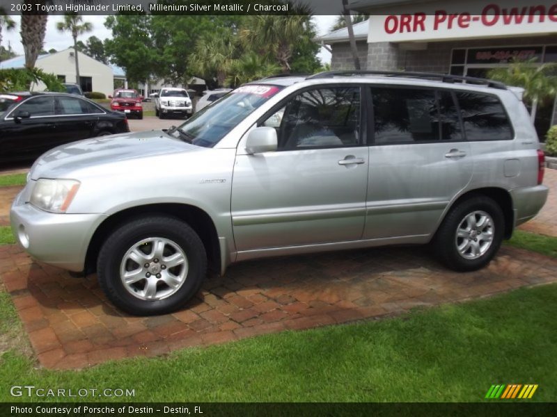 Millenium Silver Metallic / Charcoal 2003 Toyota Highlander Limited