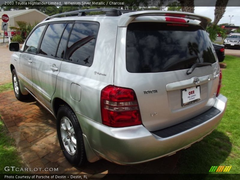 Millenium Silver Metallic / Charcoal 2003 Toyota Highlander Limited