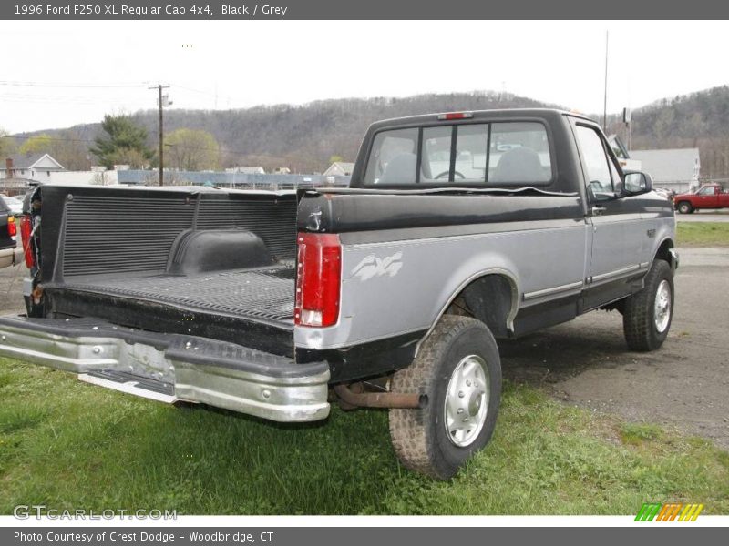 Black / Grey 1996 Ford F250 XL Regular Cab 4x4