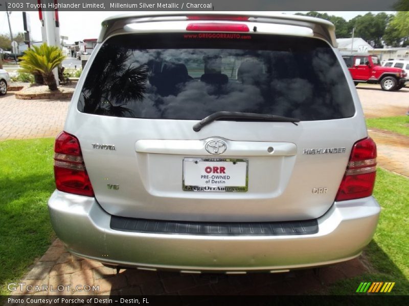 Millenium Silver Metallic / Charcoal 2003 Toyota Highlander Limited
