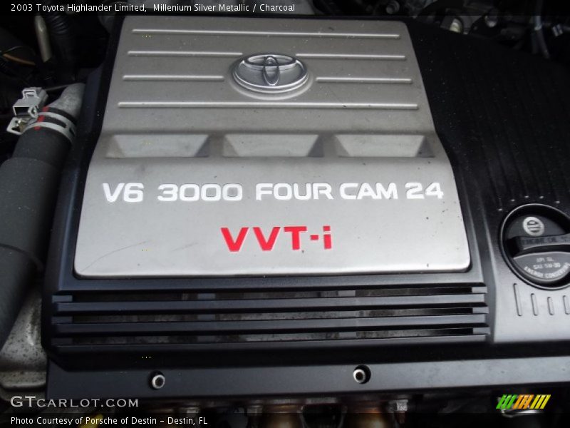 Millenium Silver Metallic / Charcoal 2003 Toyota Highlander Limited
