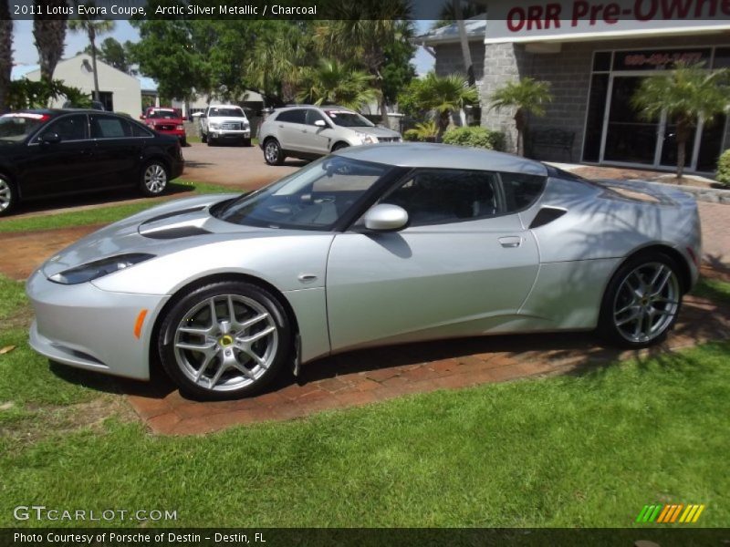 Arctic Silver Metallic / Charcoal 2011 Lotus Evora Coupe