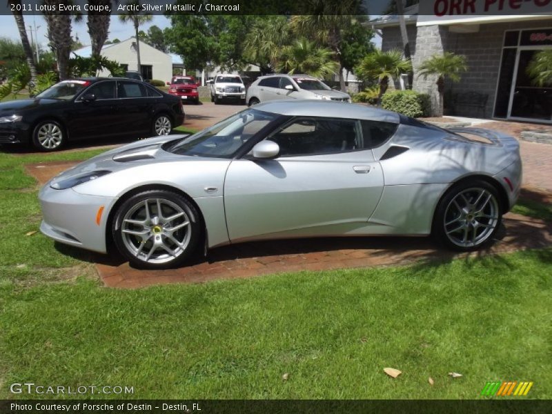 Arctic Silver Metallic / Charcoal 2011 Lotus Evora Coupe