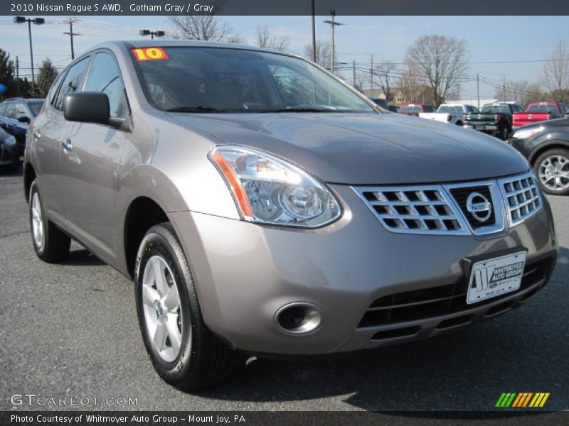 Gotham Gray / Gray 2010 Nissan Rogue S AWD