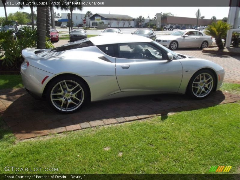 Arctic Silver Metallic / Charcoal 2011 Lotus Evora Coupe