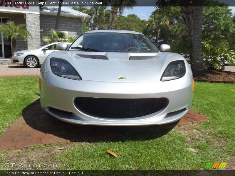 Arctic Silver Metallic / Charcoal 2011 Lotus Evora Coupe