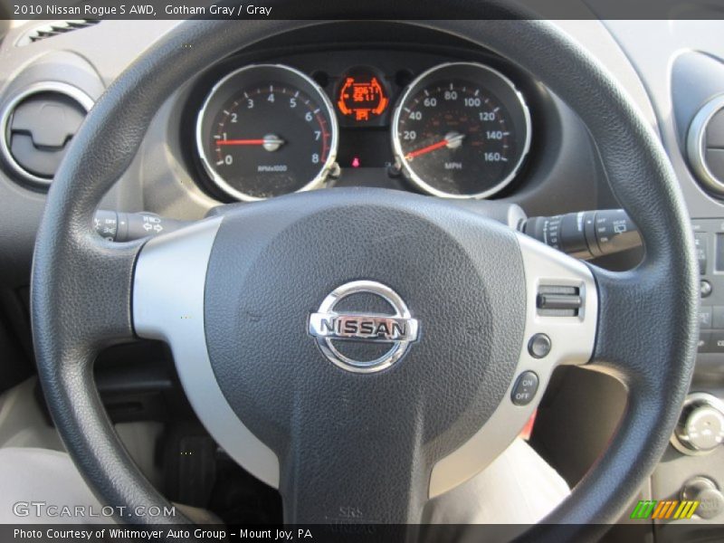 Gotham Gray / Gray 2010 Nissan Rogue S AWD