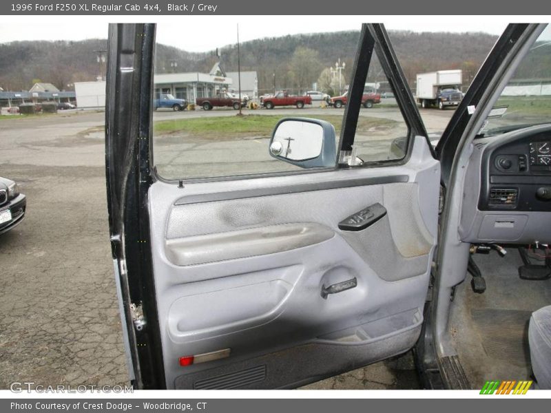 Black / Grey 1996 Ford F250 XL Regular Cab 4x4