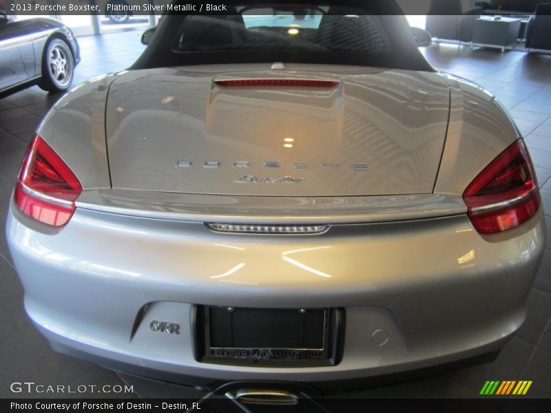 Platinum Silver Metallic / Black 2013 Porsche Boxster