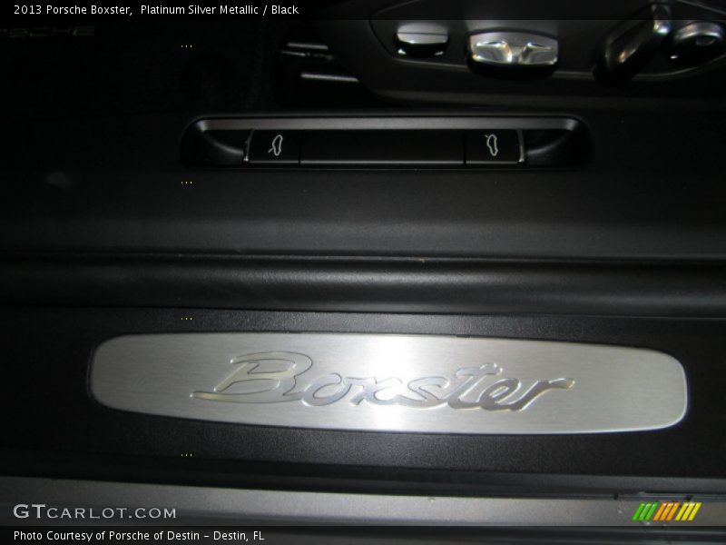 Platinum Silver Metallic / Black 2013 Porsche Boxster