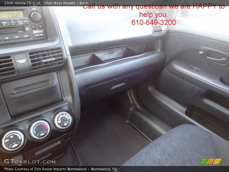 Silver Moss Metallic / Black 2006 Honda CR-V LX