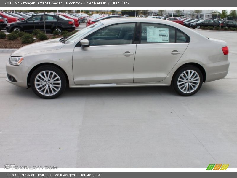 Moonrock Silver Metallic / Titan Black 2013 Volkswagen Jetta SEL Sedan