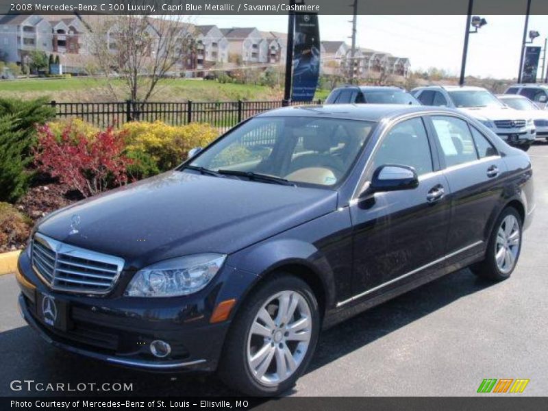 Capri Blue Metallic / Savanna/Cashmere 2008 Mercedes-Benz C 300 Luxury
