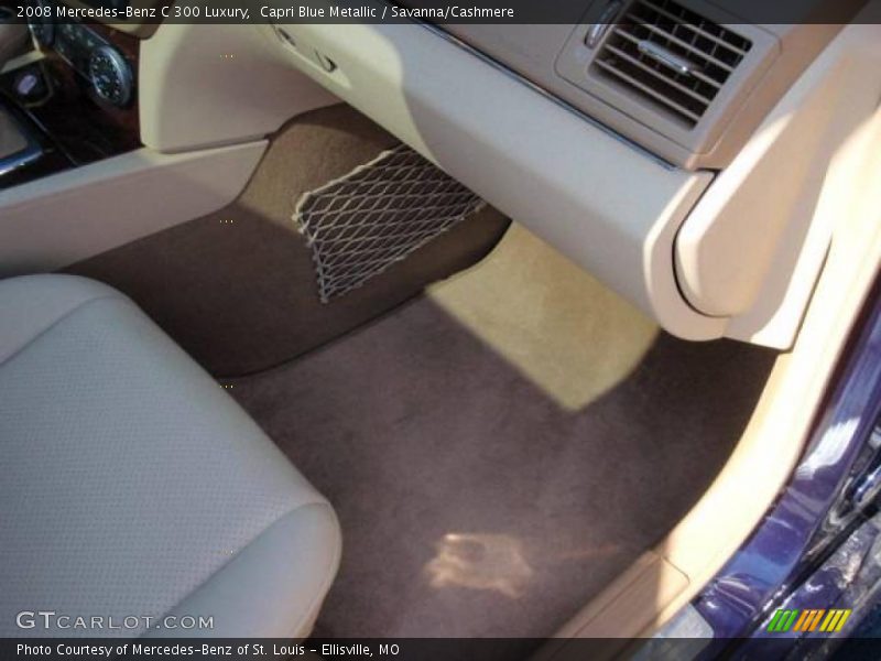 Capri Blue Metallic / Savanna/Cashmere 2008 Mercedes-Benz C 300 Luxury