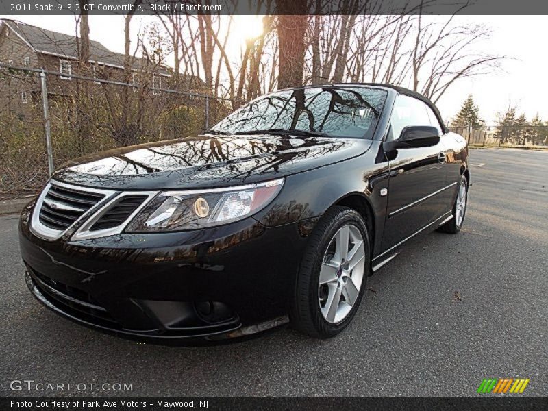 Black / Parchment 2011 Saab 9-3 2.0T Convertible