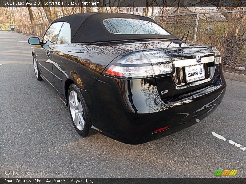 Black / Parchment 2011 Saab 9-3 2.0T Convertible