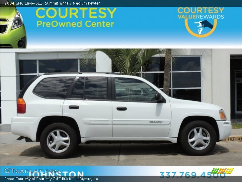 Summit White / Medium Pewter 2004 GMC Envoy SLE