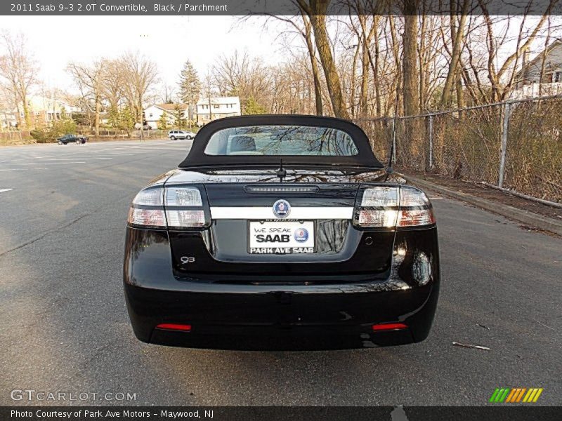 Black / Parchment 2011 Saab 9-3 2.0T Convertible