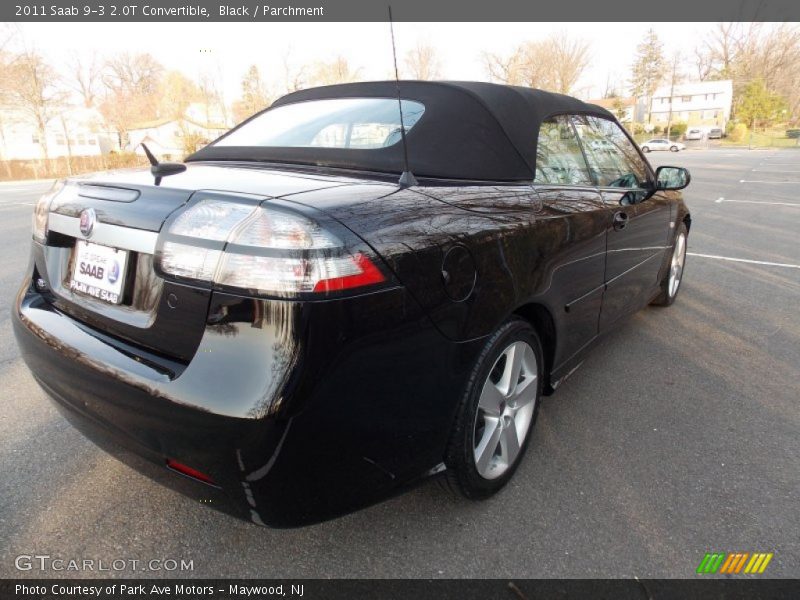 Black / Parchment 2011 Saab 9-3 2.0T Convertible