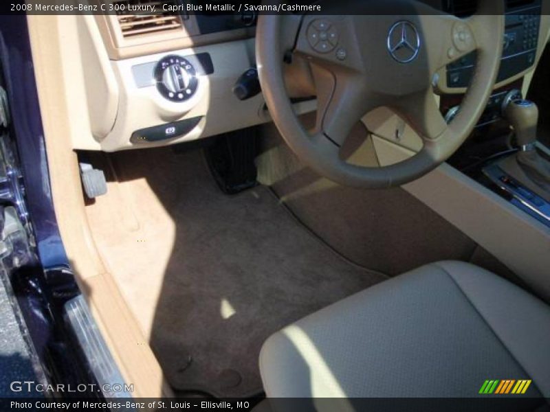 Capri Blue Metallic / Savanna/Cashmere 2008 Mercedes-Benz C 300 Luxury