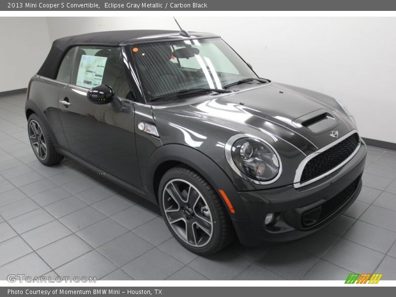 Eclipse Gray Metallic / Carbon Black 2013 Mini Cooper S Convertible