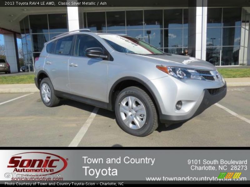 Classic Silver Metallic / Ash 2013 Toyota RAV4 LE AWD