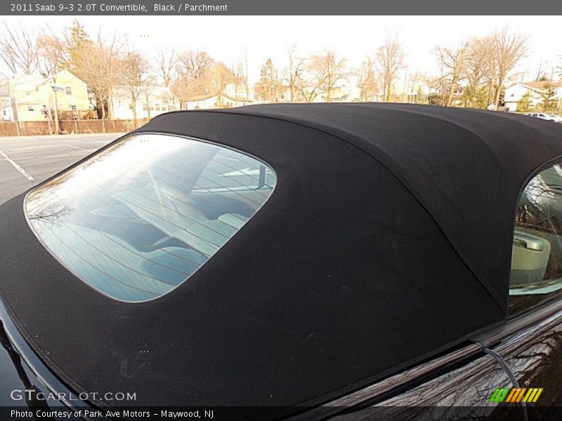 Black / Parchment 2011 Saab 9-3 2.0T Convertible