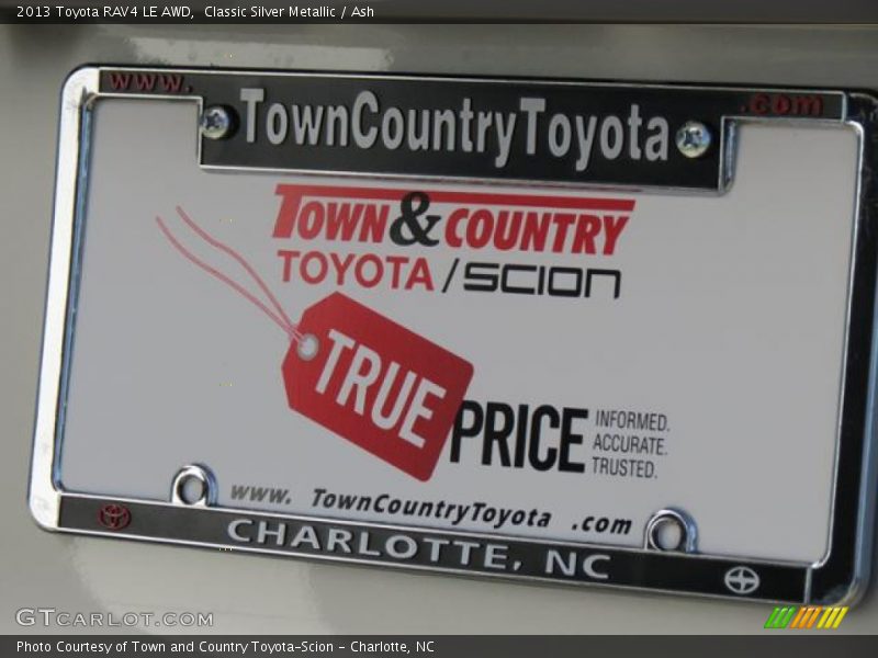 Classic Silver Metallic / Ash 2013 Toyota RAV4 LE AWD