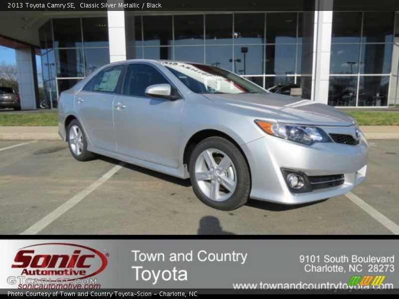 Classic Silver Metallic / Black 2013 Toyota Camry SE