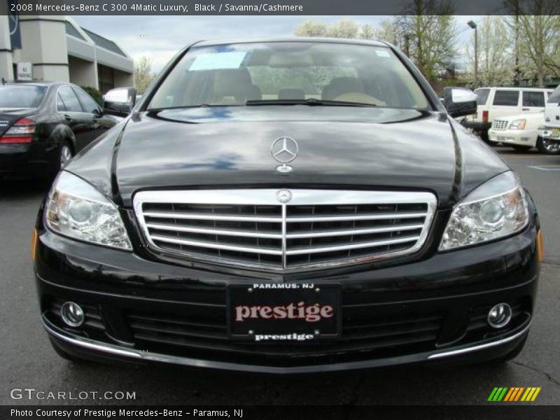 Black / Savanna/Cashmere 2008 Mercedes-Benz C 300 4Matic Luxury