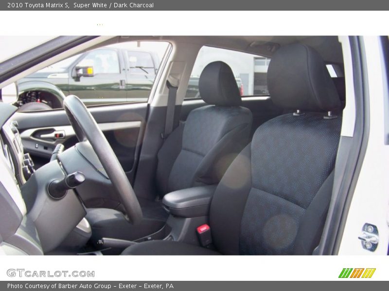Super White / Dark Charcoal 2010 Toyota Matrix S