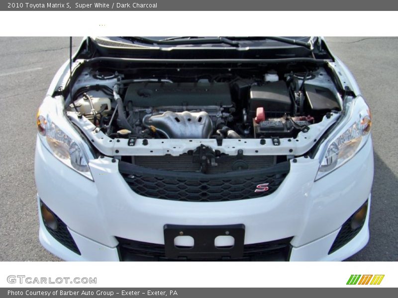 Super White / Dark Charcoal 2010 Toyota Matrix S