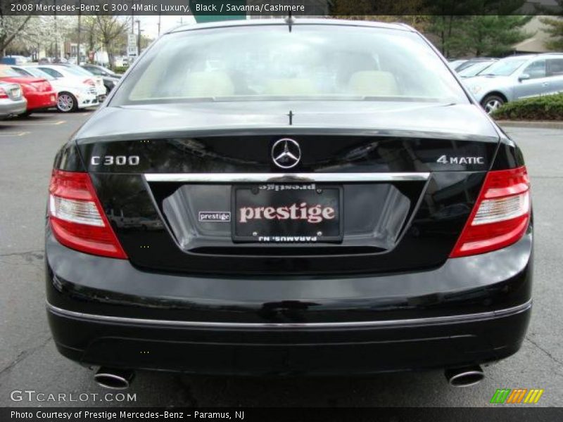 Black / Savanna/Cashmere 2008 Mercedes-Benz C 300 4Matic Luxury