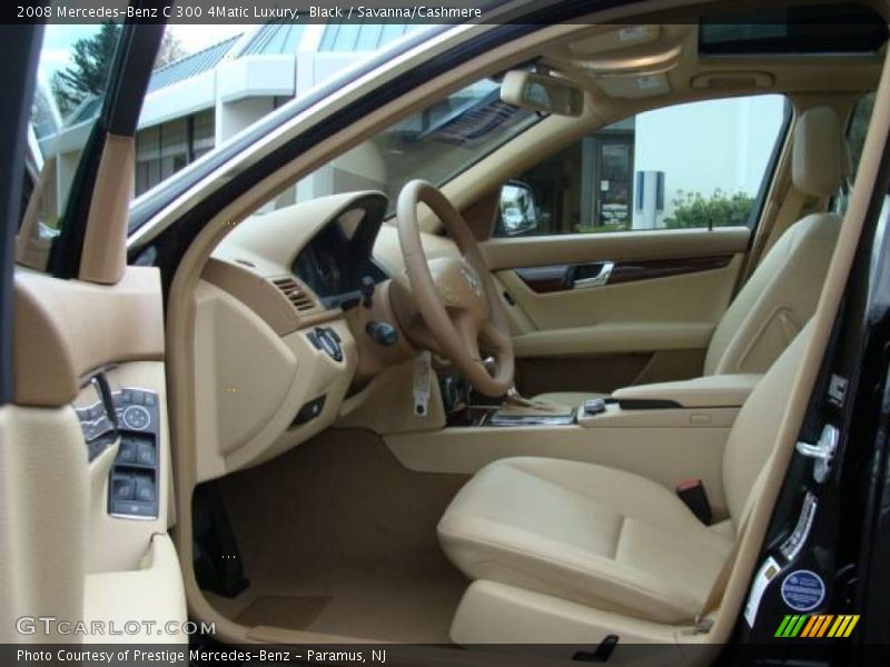 Black / Savanna/Cashmere 2008 Mercedes-Benz C 300 4Matic Luxury