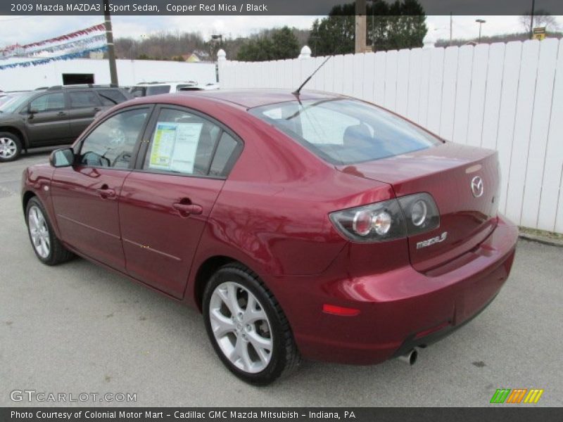 Copper Red Mica / Black 2009 Mazda MAZDA3 i Sport Sedan