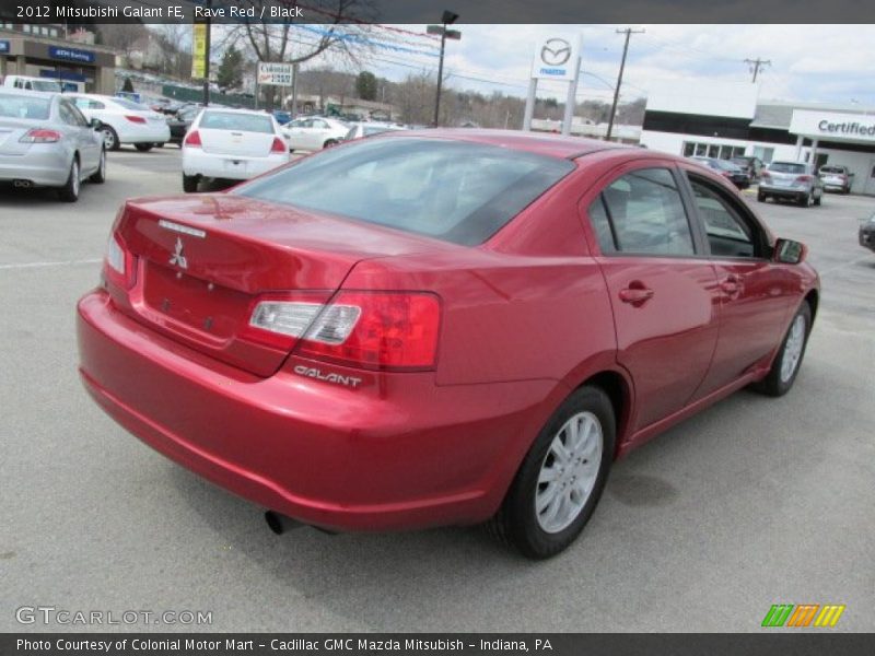 Rave Red / Black 2012 Mitsubishi Galant FE