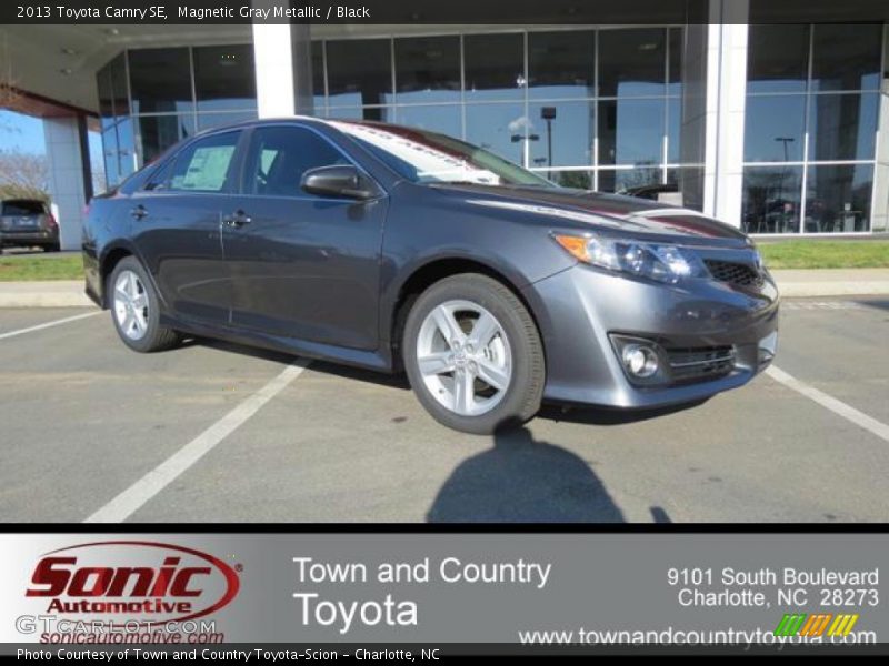 Magnetic Gray Metallic / Black 2013 Toyota Camry SE