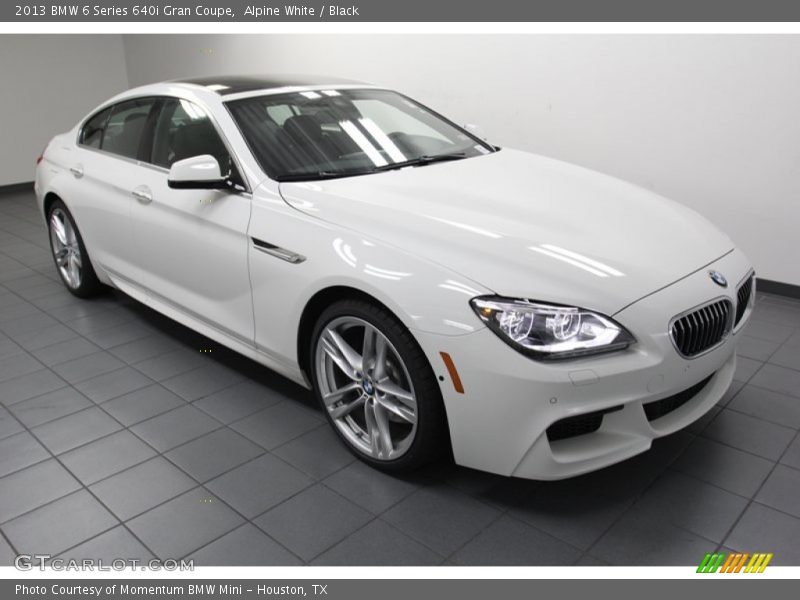 Alpine White / Black 2013 BMW 6 Series 640i Gran Coupe