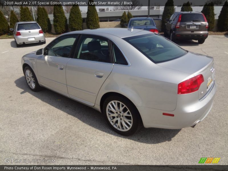 Light Silver Metallic / Black 2008 Audi A4 2.0T Special Edition quattro Sedan
