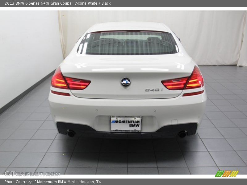 Alpine White / Black 2013 BMW 6 Series 640i Gran Coupe