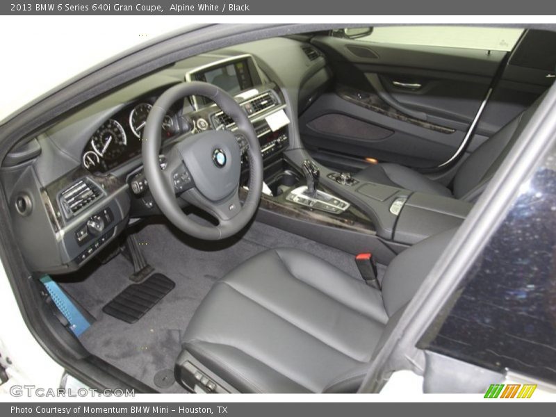 Alpine White / Black 2013 BMW 6 Series 640i Gran Coupe
