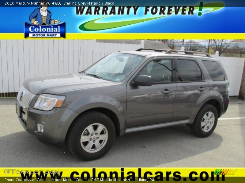 Sterling Grey Metallic / Black 2010 Mercury Mariner V6 4WD