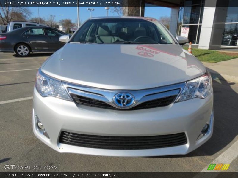 Classic Silver Metallic / Light Gray 2013 Toyota Camry Hybrid XLE