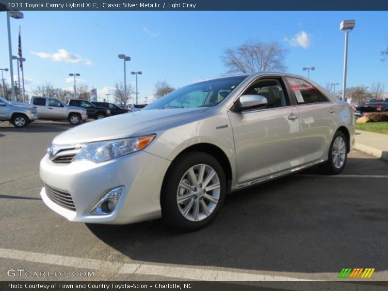 Classic Silver Metallic / Light Gray 2013 Toyota Camry Hybrid XLE