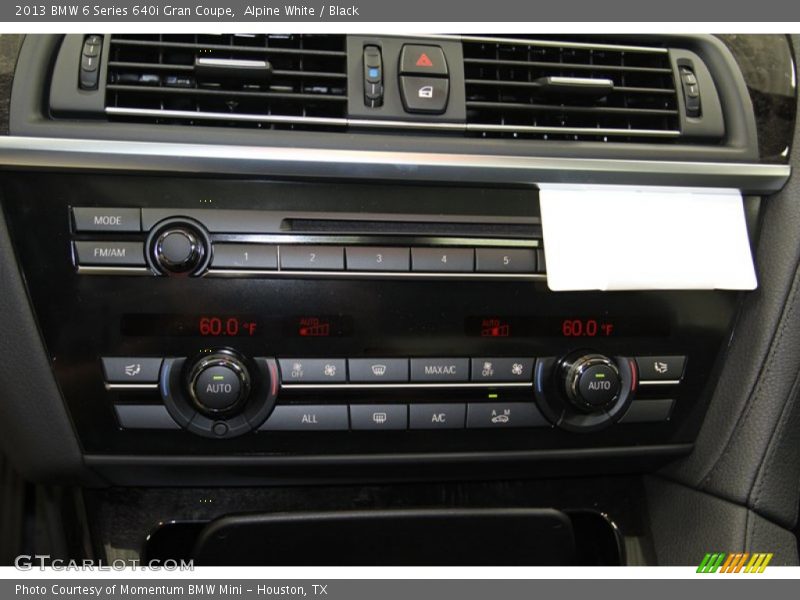 Alpine White / Black 2013 BMW 6 Series 640i Gran Coupe