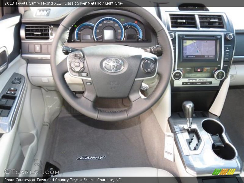 Classic Silver Metallic / Light Gray 2013 Toyota Camry Hybrid XLE