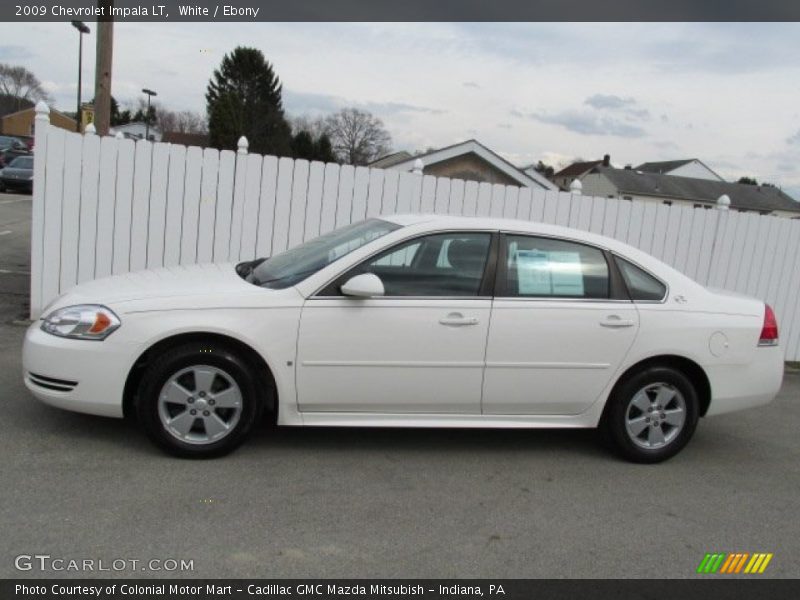 White / Ebony 2009 Chevrolet Impala LT