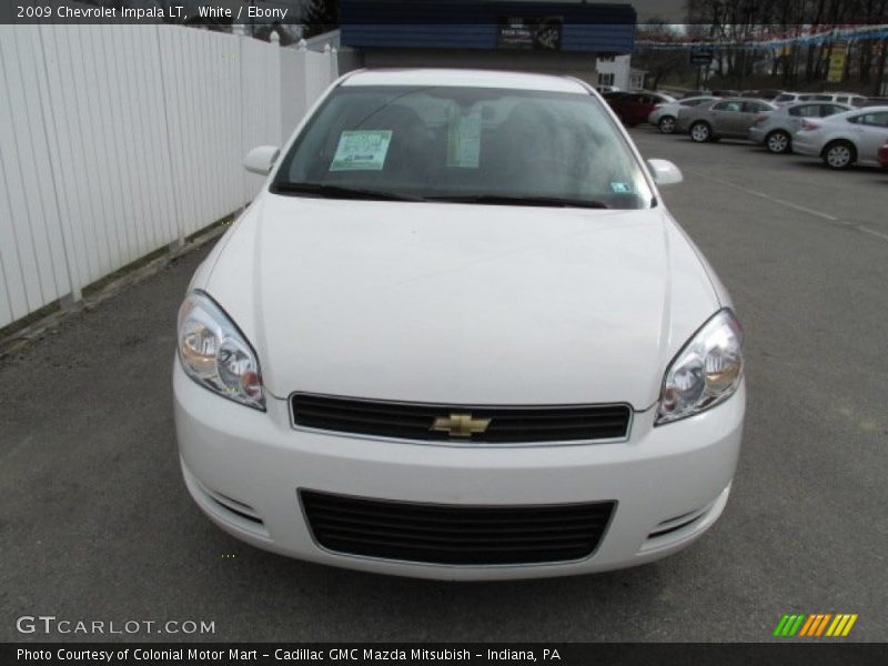 White / Ebony 2009 Chevrolet Impala LT